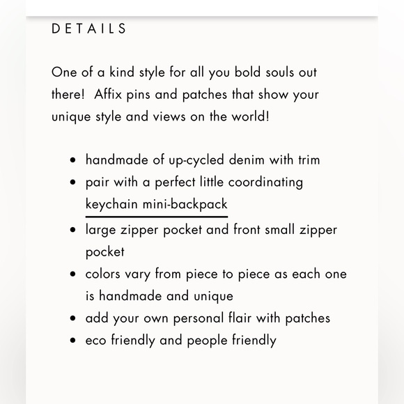 🔥Upcycled Denim Backpack🔥 - Picture 15 of 15